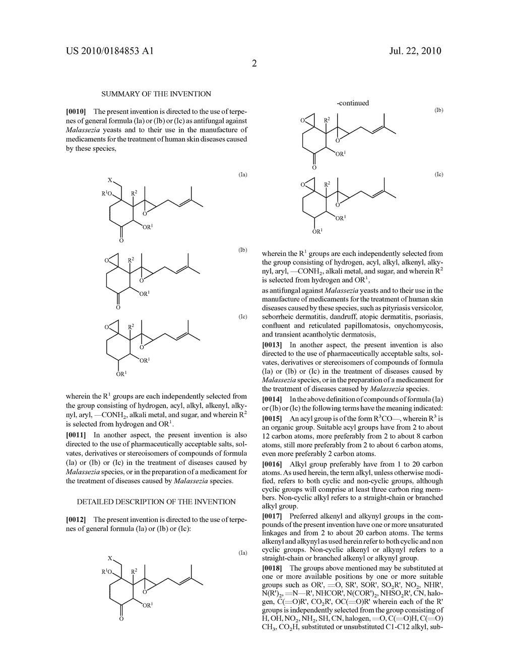 TERPENES WITH ANTIFUNGAL ACTIVITY AGAINST MALASSEZIA YEASTS - diagram, schematic, and image 03