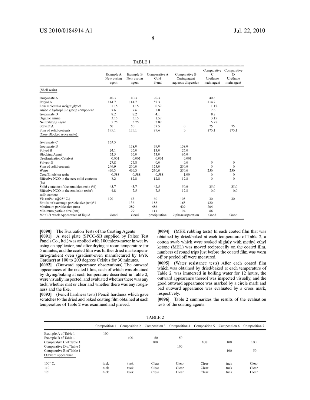 BLOCKED ISOCYANATE CONTAINING EMULSION COMPOSITION, PRODUCTION METHOD THEREOF, BAKING PAINT OR ADHESIVE COMPOSITION - diagram, schematic, and image 11