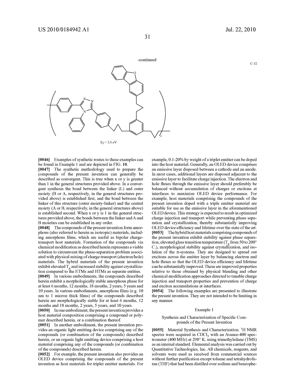 Hybrid Host Materials For Electrophosphorescent Devices - diagram, schematic, and image 54