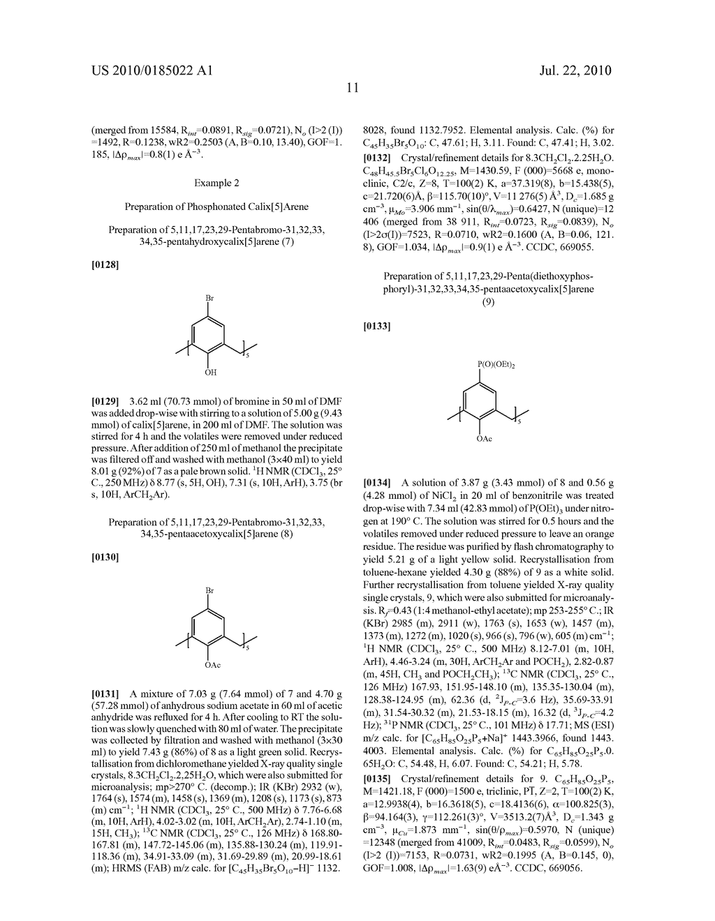 PROCESSES FOR THE PREPARATION OF CALIXARENE DERIVATIVES - diagram, schematic, and image 24