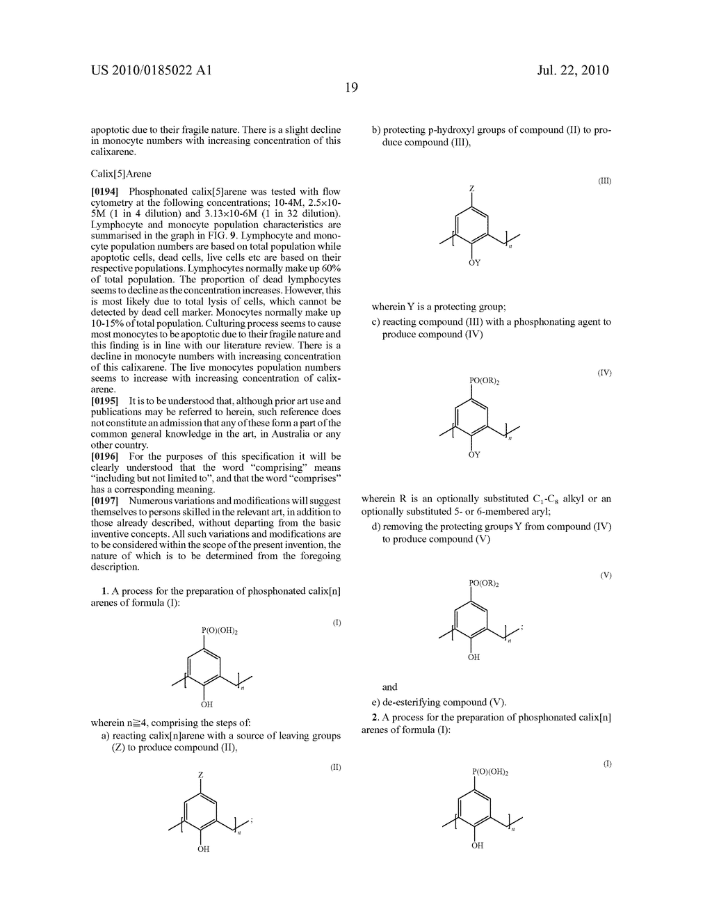 PROCESSES FOR THE PREPARATION OF CALIXARENE DERIVATIVES - diagram, schematic, and image 32