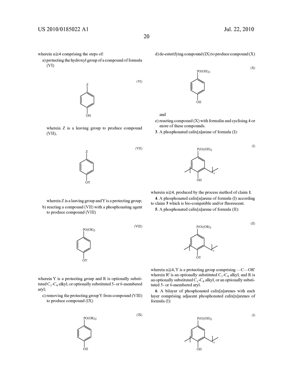 PROCESSES FOR THE PREPARATION OF CALIXARENE DERIVATIVES - diagram, schematic, and image 33