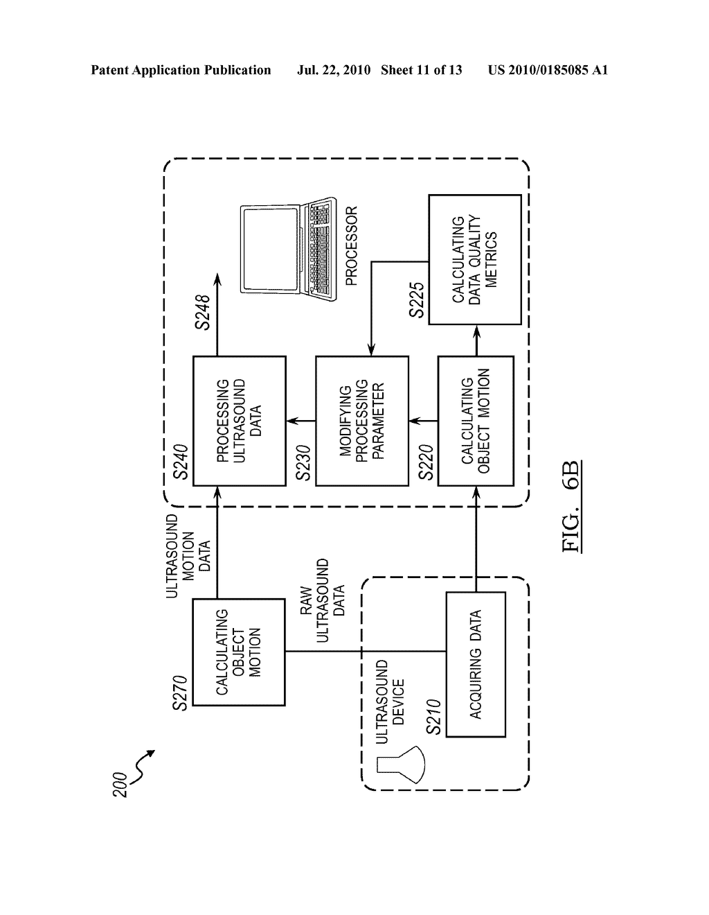 DYNAMIC ULTRASOUND PROCESSING USING OBJECT MOTION CALCULATION - diagram, schematic, and image 12