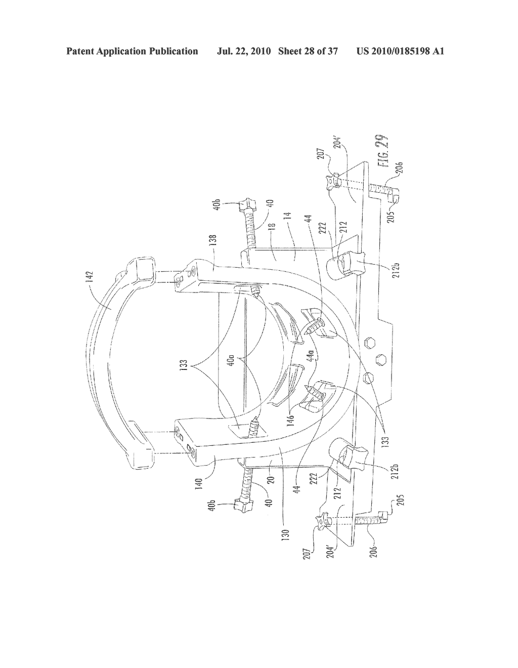 Head Fixation Assemblies for Medical Procedures - diagram, schematic, and image 29