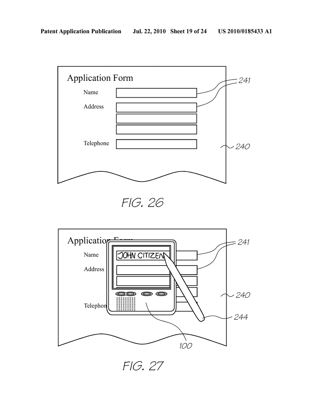 METHOD OF TRANSLATING PRINTED TEXT USING HANDHELD DISPLAY DEVICE - diagram, schematic, and image 20