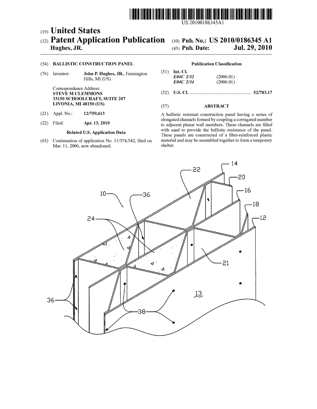 BALLISTIC CONSTRUCTION PANEL - diagram, schematic, and image 01