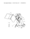 Fixing device for a foldable chassis of an electric walk-substituting vehicle diagram and image