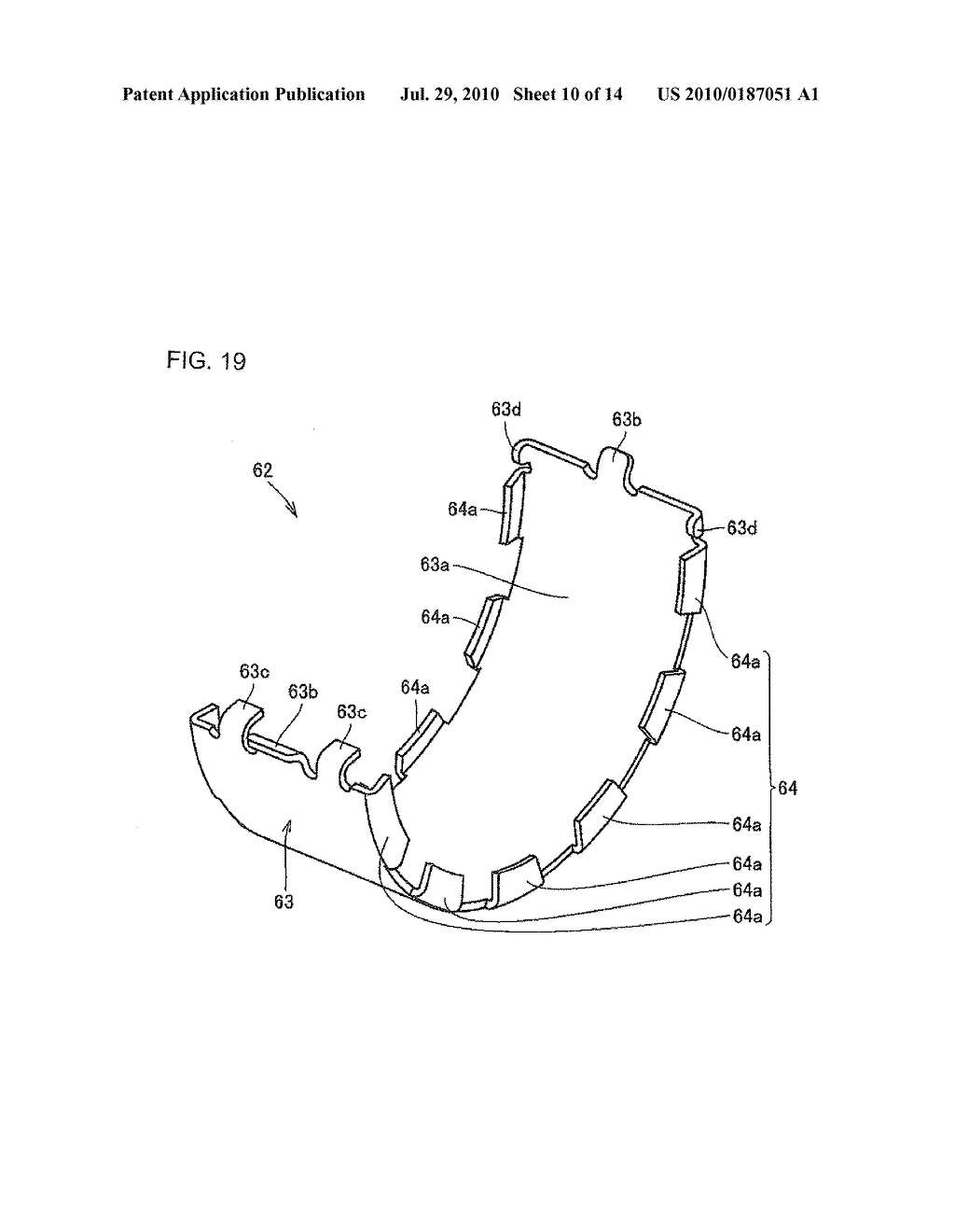 ROCKING BEARING OUTER RING, ROCKING BEARING, AIR DISC BRAKE DEVICE, AND FITTING STRUCTURE OF ROCKING BEARING OUTER RING - diagram, schematic, and image 11