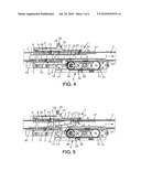 METHOD AND DEVICE FOR FORMING BATCHES OF SUBSTANTIALLY PARALLELEPIPED OBJECTS MOVING ON A CONVEYOR BELT diagram and image