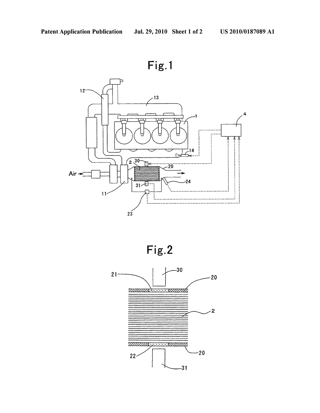 COLLECTION-AMOUNT DETECTION METHOD FOR PARTICULATE MATTERS AND COLLECTION-AMOUNT DETECTION APPARATUS THEREFOR AND EXHAUST-GAS CONVERTING APPARATUS - diagram, schematic, and image 02