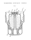 CAP ASSEMBLY HAVING STORAGE CHAMBER FOR SECONDARY MATERIAL WITH MOVABLE WORKING MEMBER diagram and image