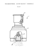 CAP ASSEMBLY HAVING STORAGE CHAMBER FOR SECONDARY MATERIAL WITH MOVABLE WORKING MEMBER diagram and image