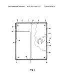 CARTON PACKAGING WITH FILM INTERNAL CONTAINER, PREFABRICATED CARTON UNIT FOR THE PRODUCTION THEREOF, AND PROCESS FOR THE PRODUCTION OF CARTON PACKAGING OF THIS TYPE diagram and image