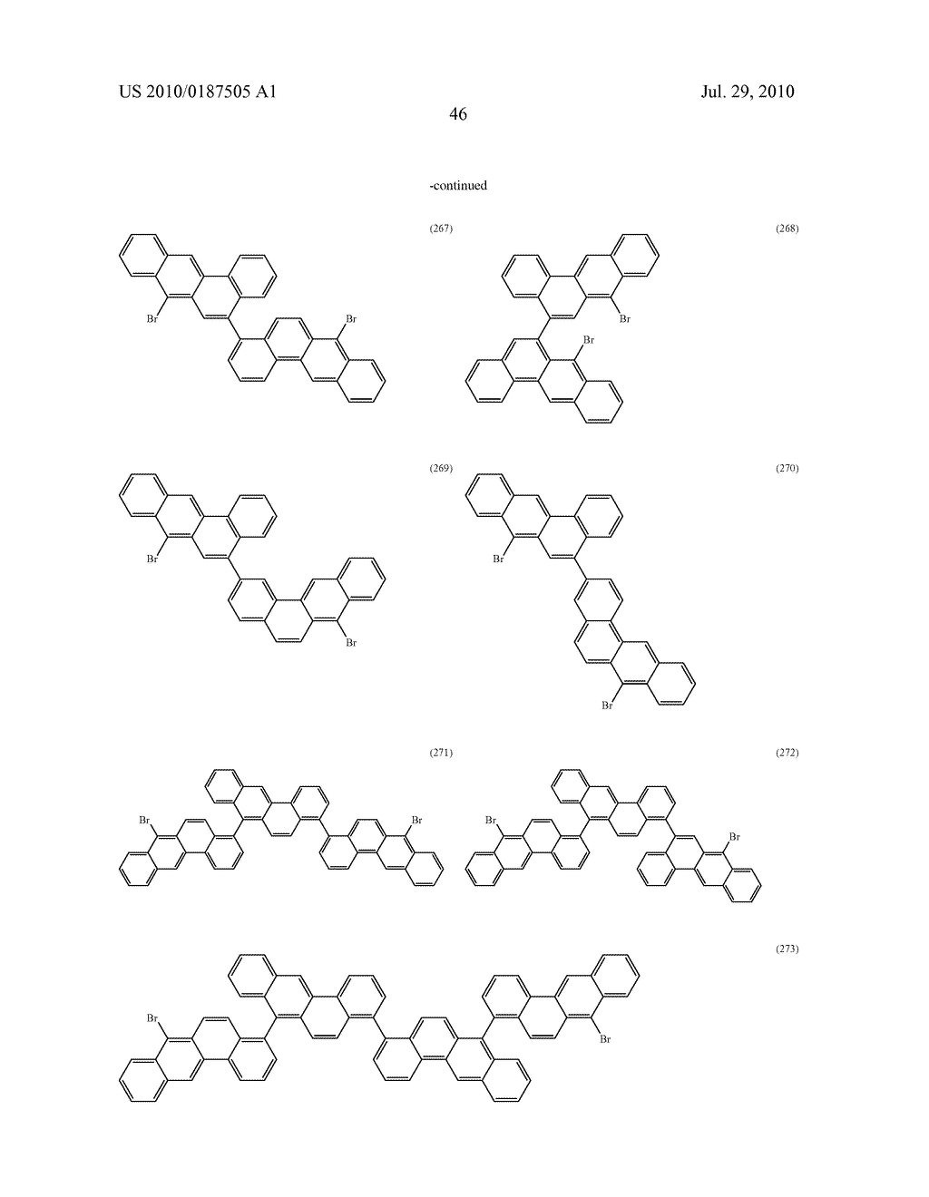 BENZANTHRACENE DERIVATIVES FOR ORGANIC ELECTROLUMINESCENT DEVICES - diagram, schematic, and image 47