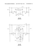 Linear Gate Level Cross-Coupled Transistor Device with Non-Overlapping PMOS Transistors and Overlapping NMOS Transistors Relative to Direction of Gate Electrodes diagram and image