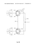 Linear Gate Level Cross-Coupled Transistor Device with Non-Overlapping PMOS Transistors and Overlapping NMOS Transistors Relative to Direction of Gate Electrodes diagram and image