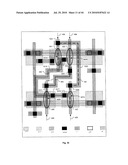 Linear Gate Level Cross-Coupled Transistor Device with Complimentary Pairs of Cross-Coupled Transistors Defined by Physically Separate Gate Electrodes within Gate Electrode Level diagram and image