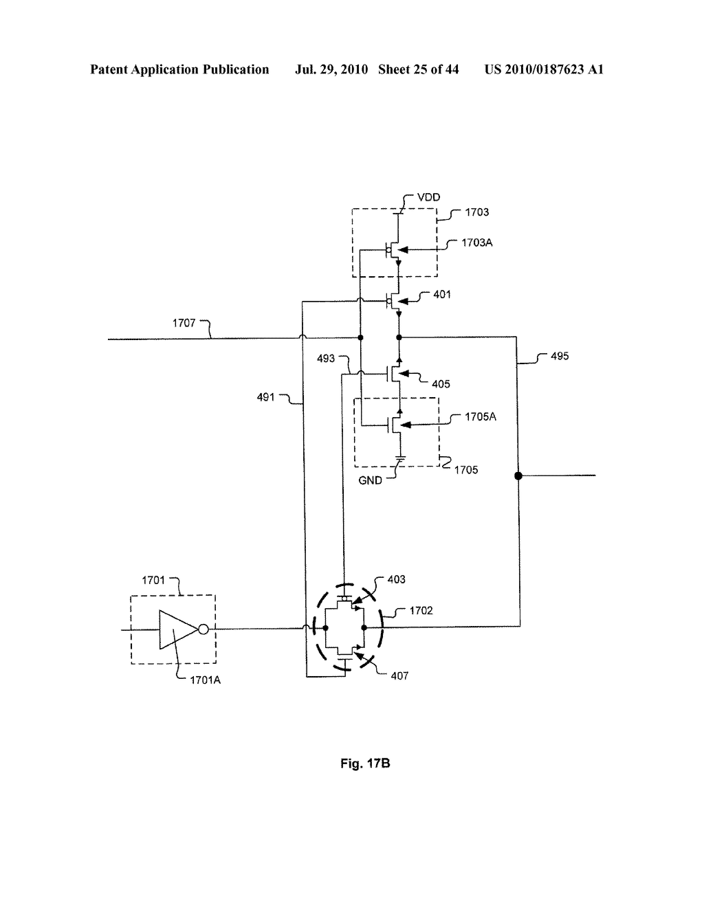 Linear Gate Level Cross-Coupled Transistor Device with Cross-Coupled Transistors Defined on Two Gate Electrode Tracks with Crossing Gate Electrode Connections - diagram, schematic, and image 26