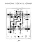 Channelized Gate Level Cross-Coupled Transistor Device with Connection Between Cross-Coupled Transistor Gate Electrodes Made Utilizing Interconnect Level Other than Gate Electrode Level diagram and image