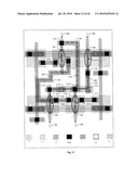 Channelized Gate Level Cross-Coupled Transistor Device with Connection Between Cross-Coupled Transistor Gate Electrodes Made Utilizing Interconnect Level Other than Gate Electrode Level diagram and image