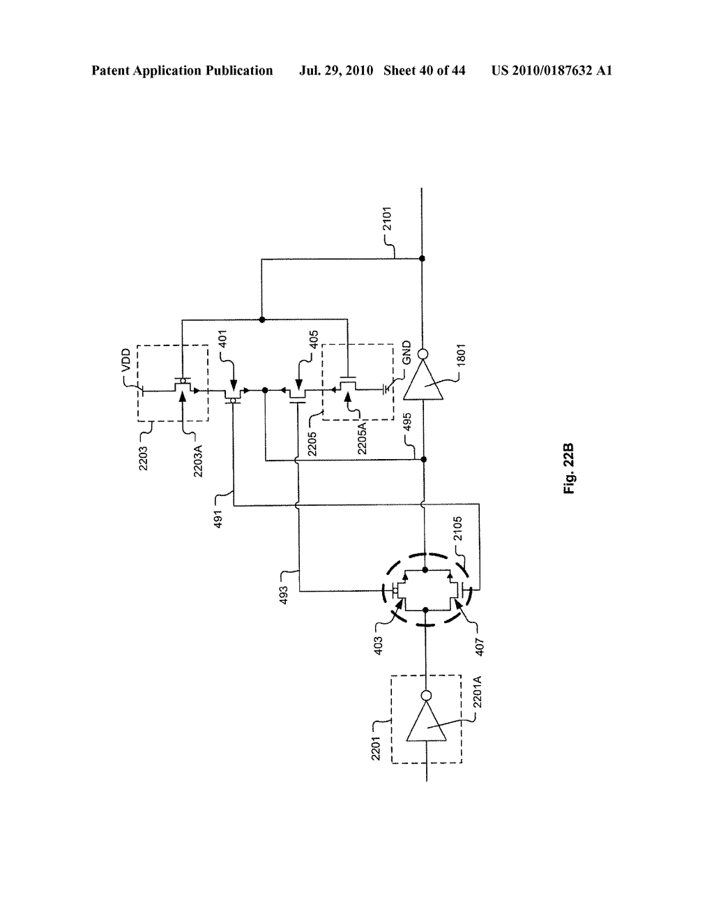 Channelized Gate Level Cross-Coupled Transistor Device with Complimentary Pairs of Cross-Coupled Transistors Defined by Physically Separate Gate Electrodes within Gate Electrode Level - diagram, schematic, and image 41