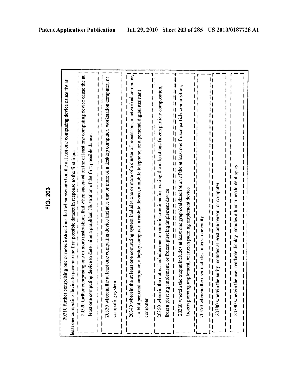 Systems, devices, and methods for making or administering frozen particles - diagram, schematic, and image 205