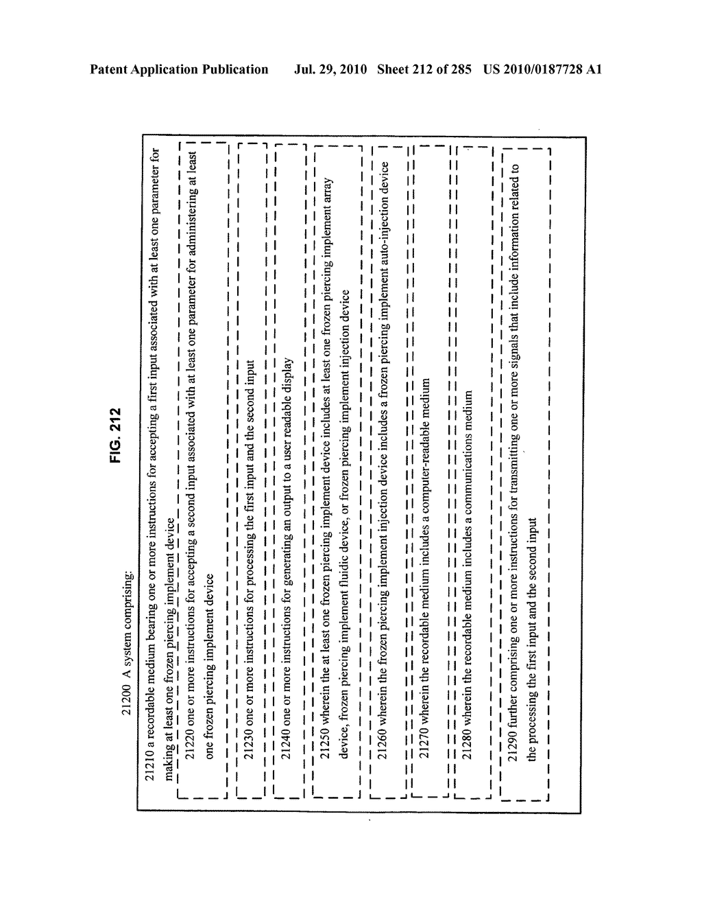 Systems, devices, and methods for making or administering frozen particles - diagram, schematic, and image 214