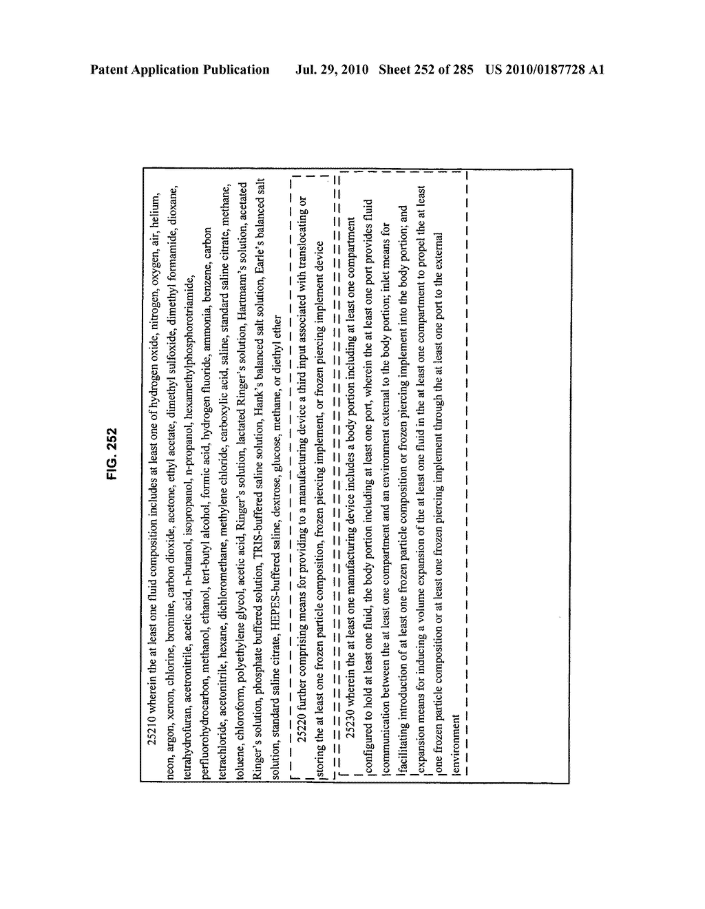 Systems, devices, and methods for making or administering frozen particles - diagram, schematic, and image 254