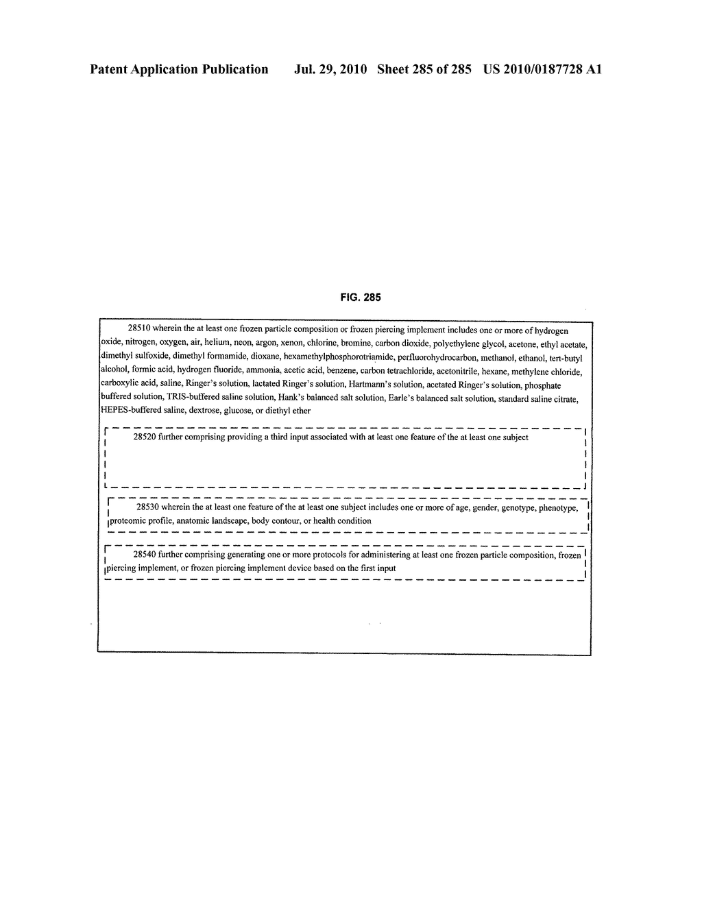 Systems, devices, and methods for making or administering frozen particles - diagram, schematic, and image 287