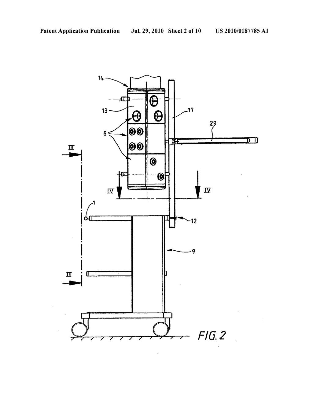 COUPLING DEVICE OF A TRANSPORT CART WITH A STRUCTURE OF A SUPPLY PANEL FOR MEDICAL APPLICATIONS - diagram, schematic, and image 03