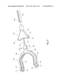 Pick up device with locking mechanism and leverage action trigger diagram and image