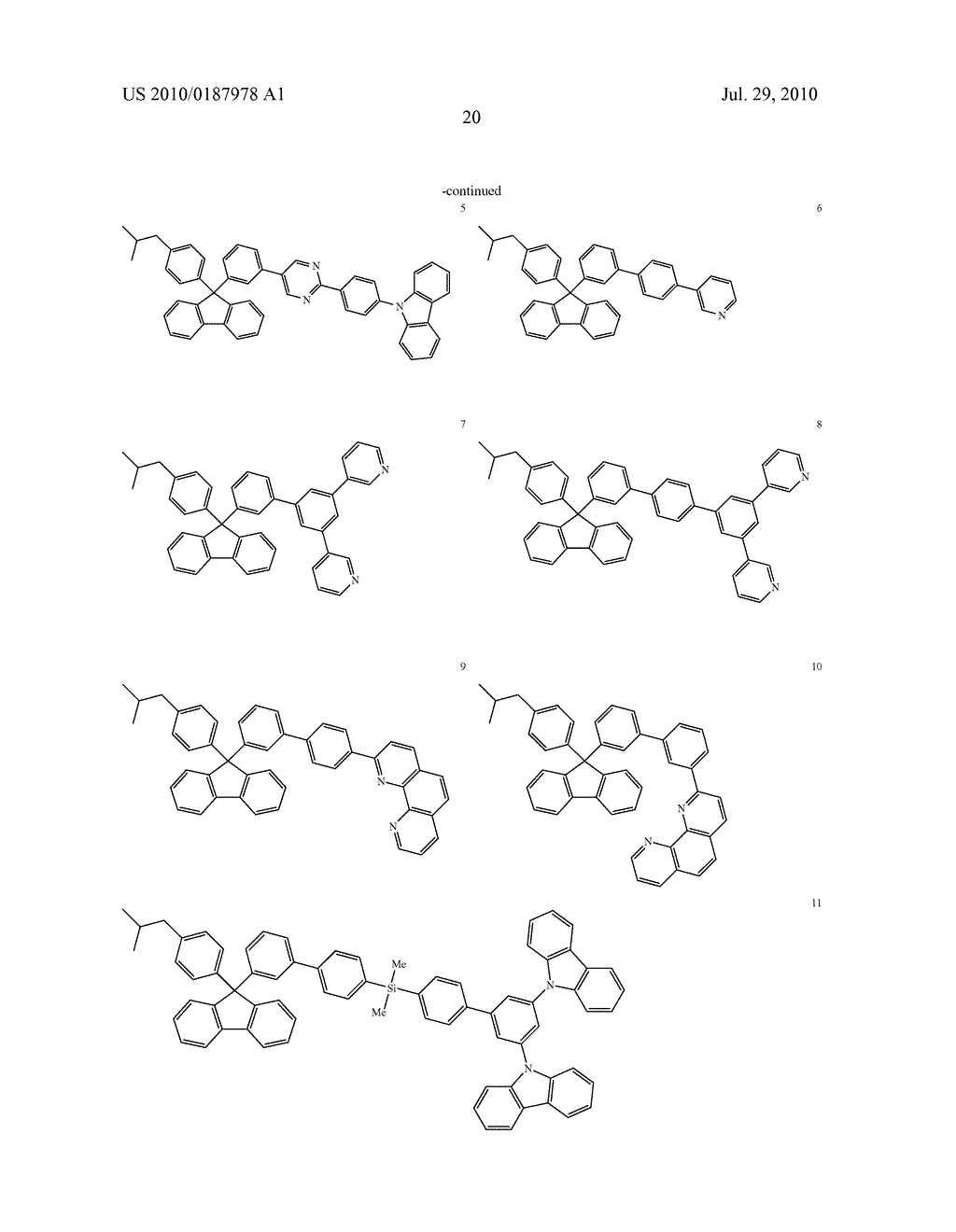 MATERIAL FOR ORGANIC ELECTRO-OPTICAL DEVICE HAVING FLUORENE DERIVATIVE COMPOUND AND ORGANIC ELECTRO-OPTICAL DEVICE INCLUDING THE SAME - diagram, schematic, and image 23