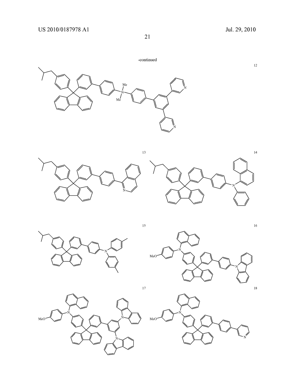 MATERIAL FOR ORGANIC ELECTRO-OPTICAL DEVICE HAVING FLUORENE DERIVATIVE COMPOUND AND ORGANIC ELECTRO-OPTICAL DEVICE INCLUDING THE SAME - diagram, schematic, and image 24