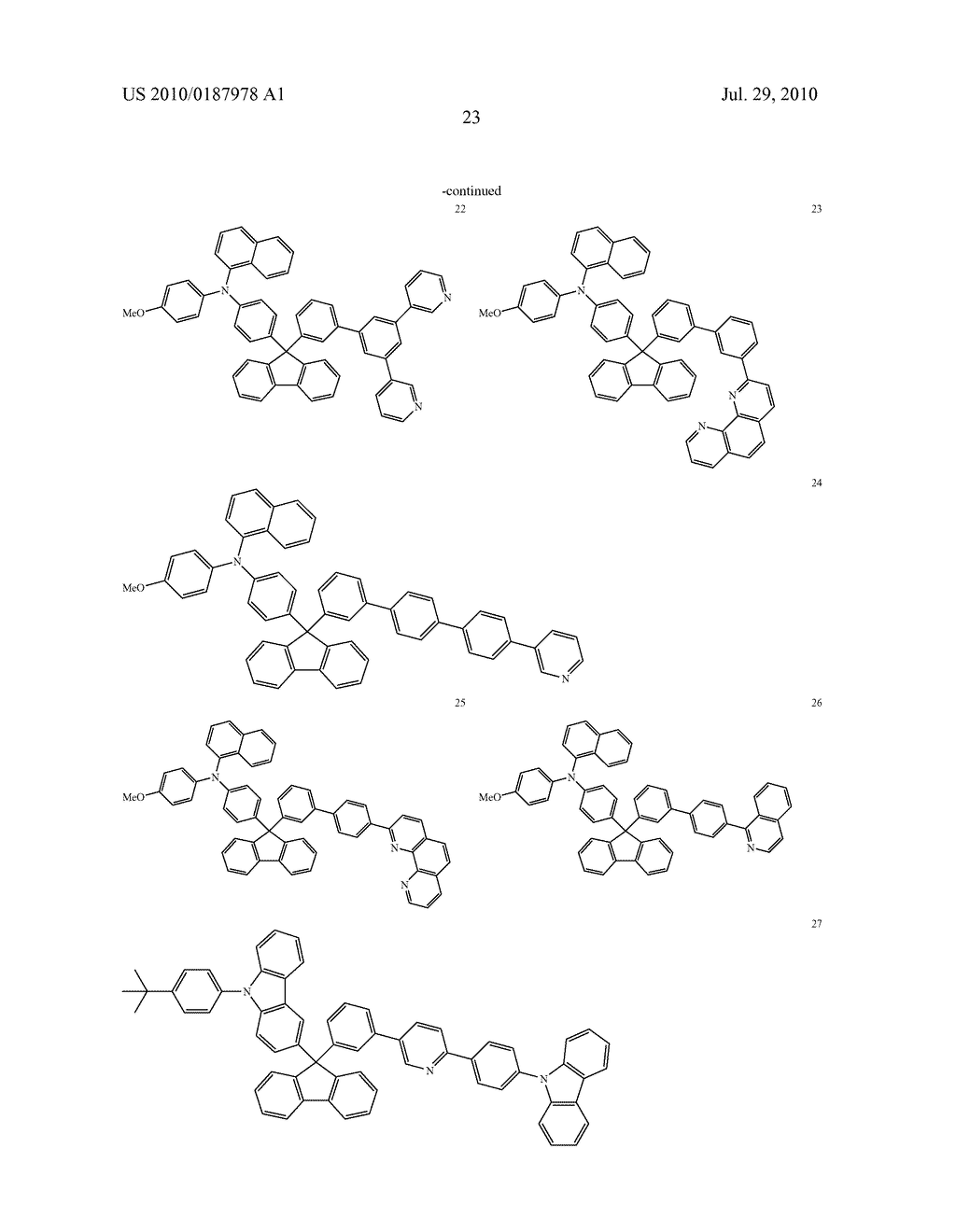 MATERIAL FOR ORGANIC ELECTRO-OPTICAL DEVICE HAVING FLUORENE DERIVATIVE COMPOUND AND ORGANIC ELECTRO-OPTICAL DEVICE INCLUDING THE SAME - diagram, schematic, and image 26