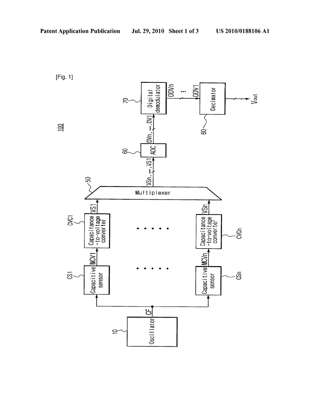 MULTI-CHANNEL CAPACITIVE SENSING CIRCUIT - diagram, schematic, and image 02