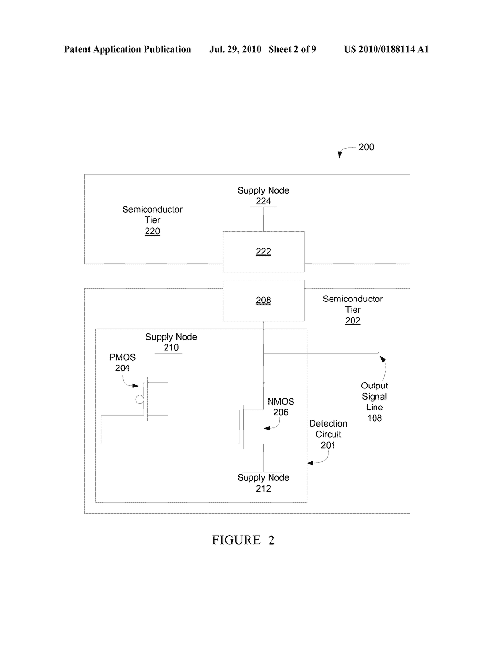 Circuit for Detecting Tier-to-Tier Couplings in Stacked Integrated Circuit Devices - diagram, schematic, and image 03