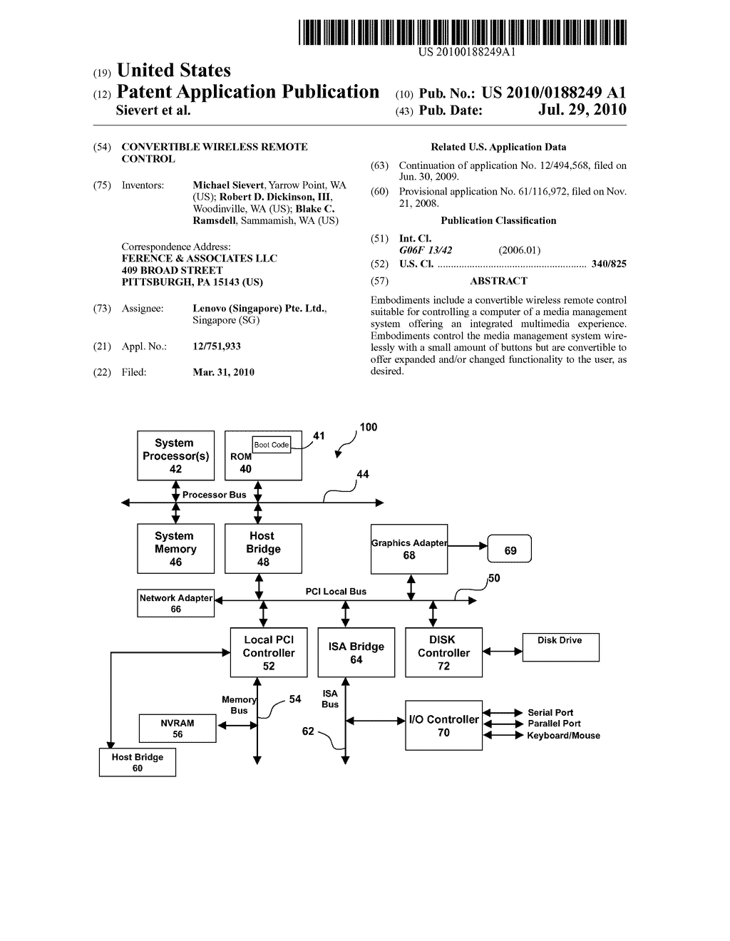 CONVERTIBLE WIRELESS REMOTE CONTROL - diagram, schematic, and image 01