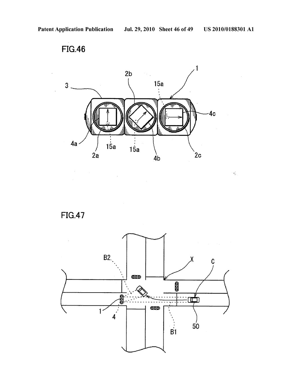 LAMP APPARATUS, ANTENNA UNIT FOR LAMP APPARATUS, COMMUNICATION SYSTEM, AND TRAFFIC SIGNAL CONTROLLER - diagram, schematic, and image 47