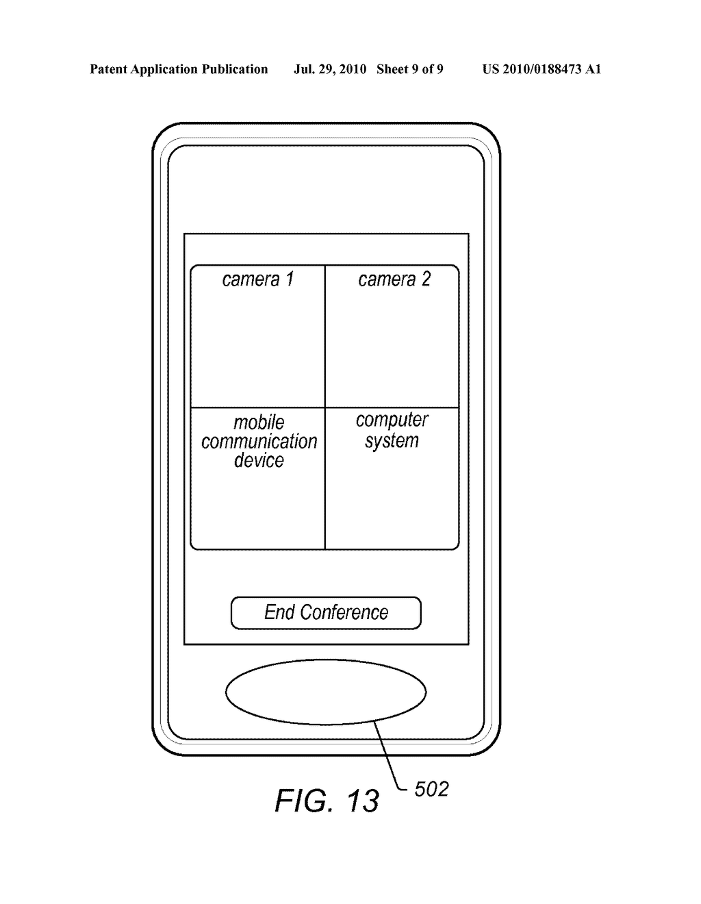 Conferencing System Utilizing a Mobile Communication Device as an Interface - diagram, schematic, and image 10