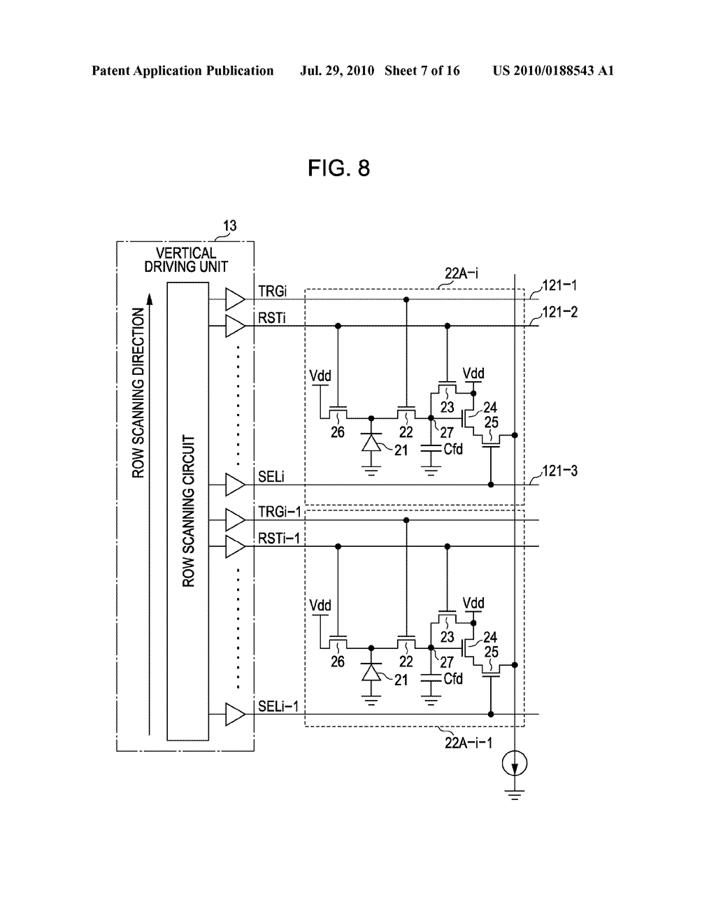 SOLID-STATE IMAGE CAPTURING APPARATUS, DRIVING METHOD THEREOF AND ELECTRONIC APPARATUS - diagram, schematic, and image 08