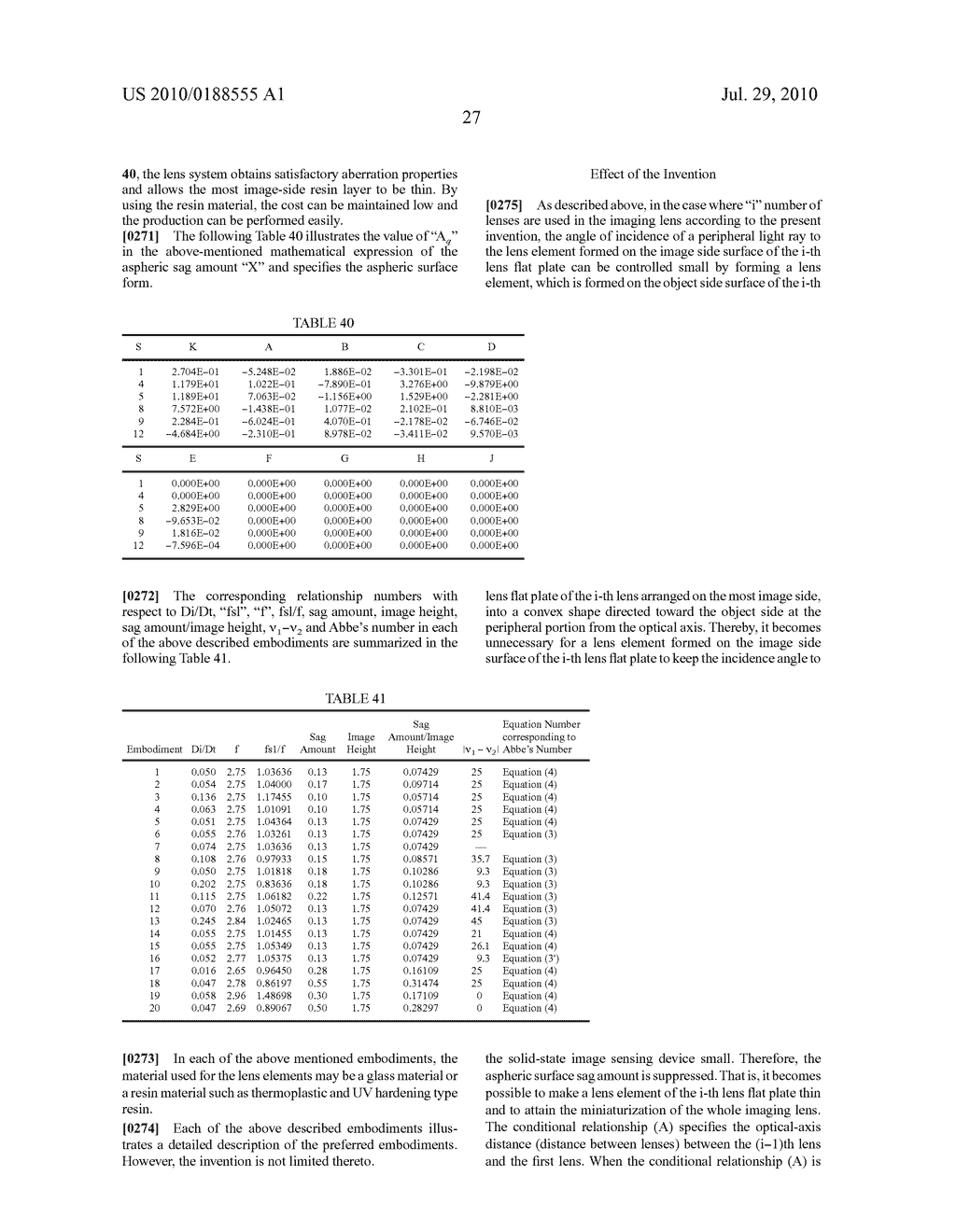 IMAGING LENS, IMAGING DEVICE, AND MOBILE TERMINAL - diagram, schematic, and image 68