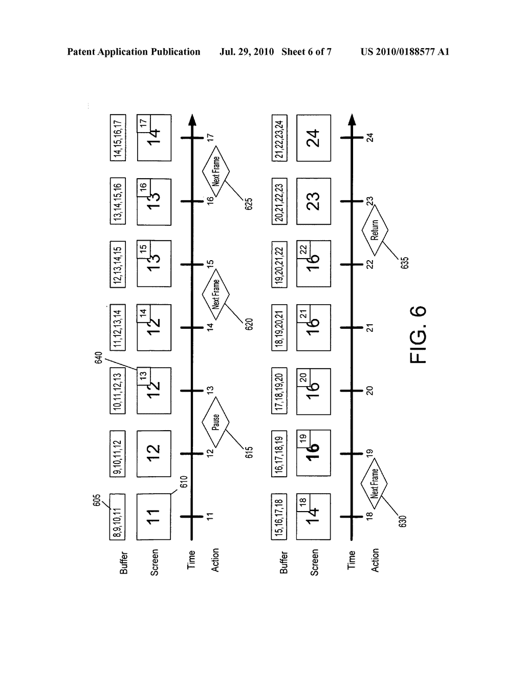 Display system and method for a freeze frame feature for streaming video - diagram, schematic, and image 07