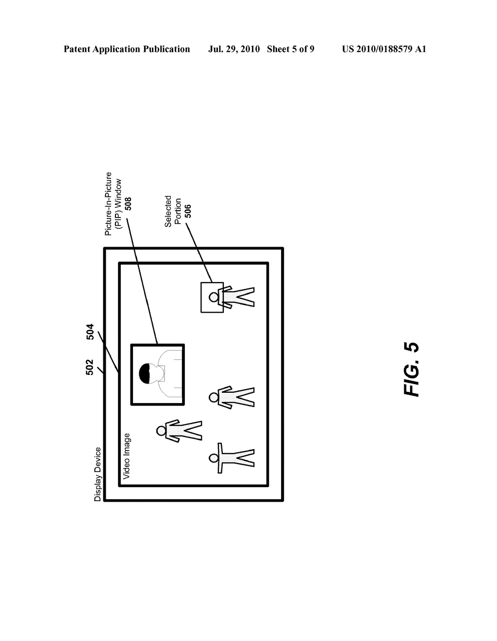 System and Method to Control and Present a Picture-In-Picture (PIP) Window Based on Movement Data - diagram, schematic, and image 06