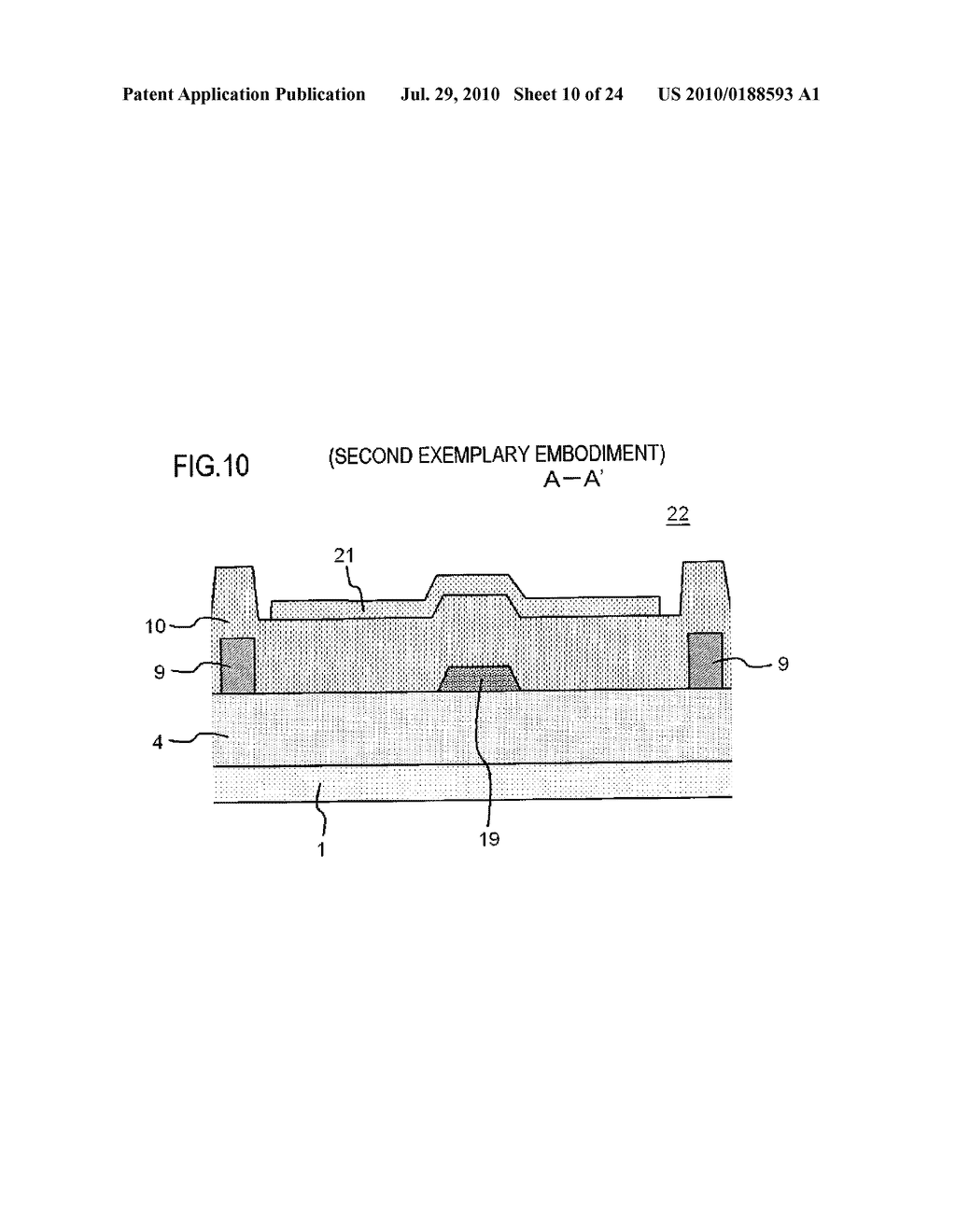 THIN-FILM TRANSISTOR ARRAY SUBSTRATE, METHOD OF MANUFACTURING SAME AND LIQUID CRYSTAL DISPLAY DEVICE - diagram, schematic, and image 11