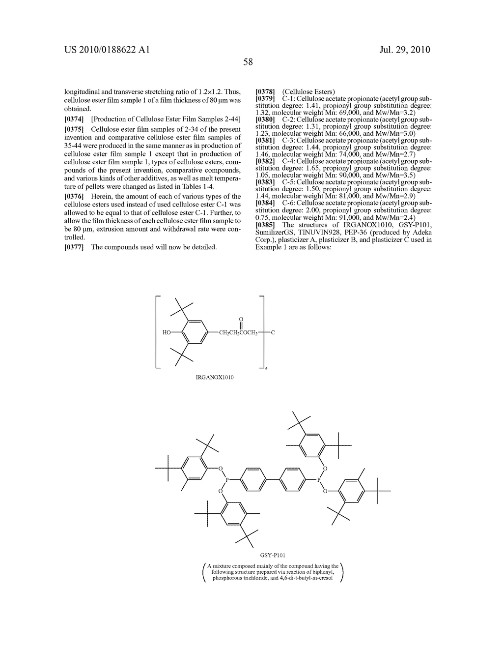 CELLULOSE ESTER FILM, METHOD FOR PRODUCTION OF CELLULOSE ESTER FILM, AND PROTECTIVE FILM FOR POLARIZING PLATE, POLARIZING PLATE AND LIQUID CRYSTAL DISPLAY DEVICE EACH USING THE CELLULOSE ESTER FILM - diagram, schematic, and image 60