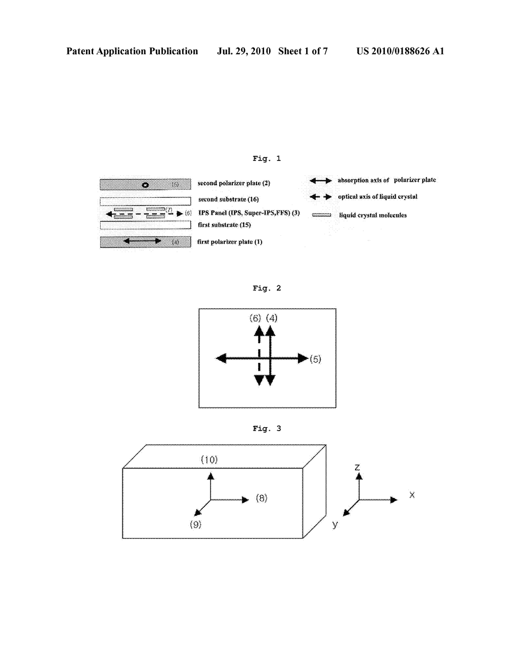 IN-PLANE SWITCHING LIQUID CRYSTAL DISPLAY INCLUDING VIEWING ANGLE COMPENSATION FILM USING +A-PLATE - diagram, schematic, and image 02