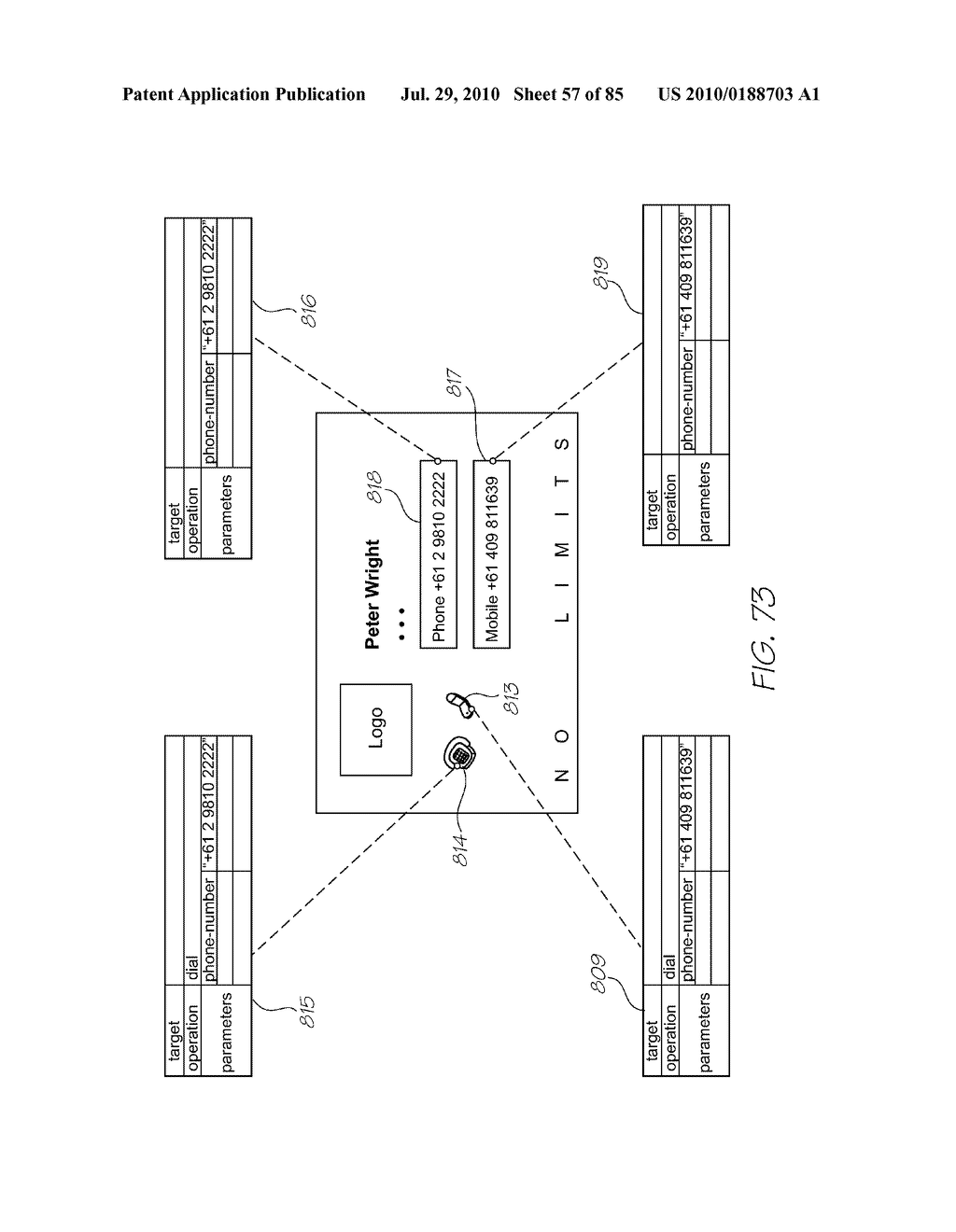 Associating an Electronic Document with a Print Medium - diagram, schematic, and image 58