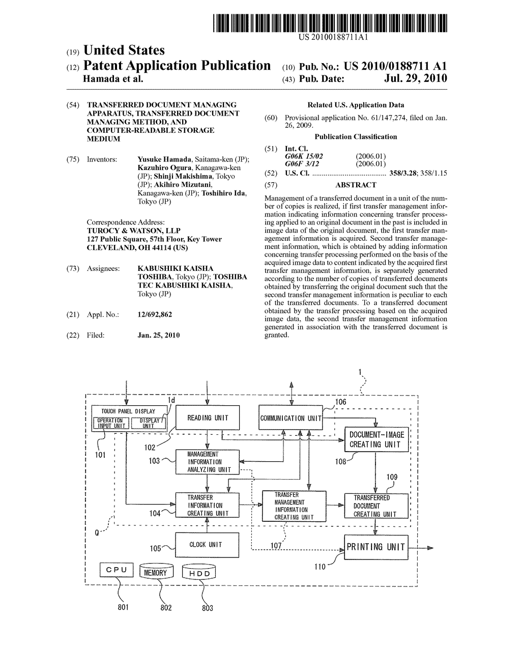 TRANSFERRED DOCUMENT MANAGING APPARATUS, TRANSFERRED DOCUMENT MANAGING METHOD, AND COMPUTER-READABLE STORAGE MEDIUM - diagram, schematic, and image 01