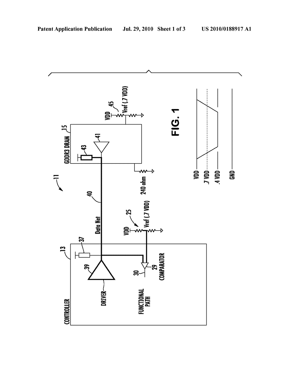 Setting Memory Device Termination in a Memory Device and Memory Controller Interface in a Communication Bus - diagram, schematic, and image 02