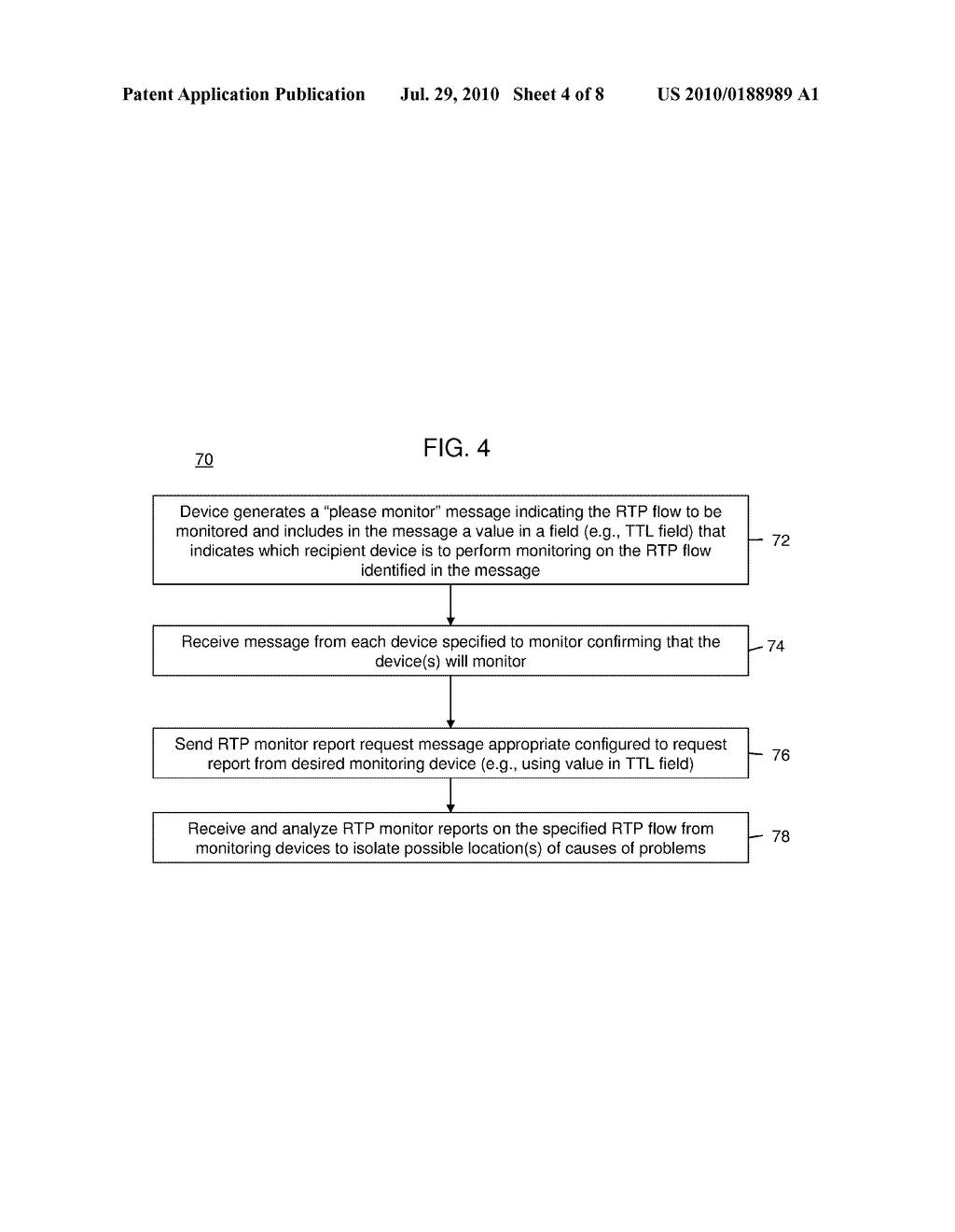 MONITORING OF REAL-TIME TRANSPORT PROTOCOL (RTP) PACKET FLOW ALONG RTP PATH - diagram, schematic, and image 05